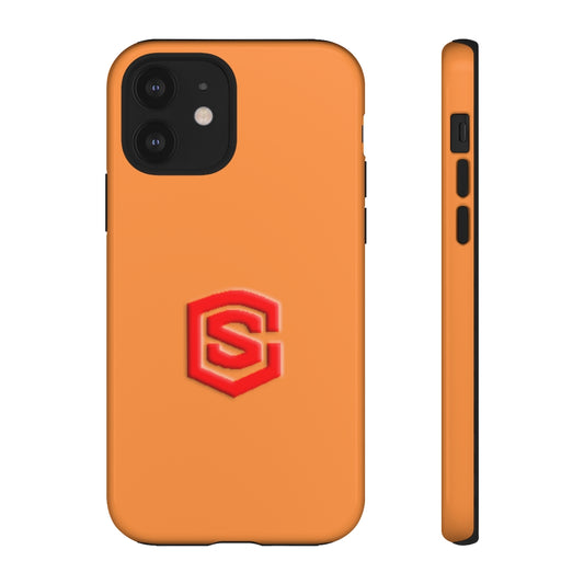 Orange Tough Cases Red Logo