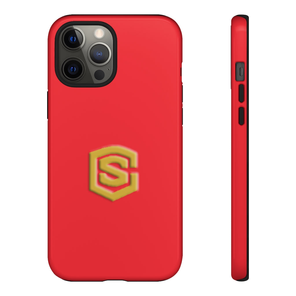 Red Tough Cases Gold Logo