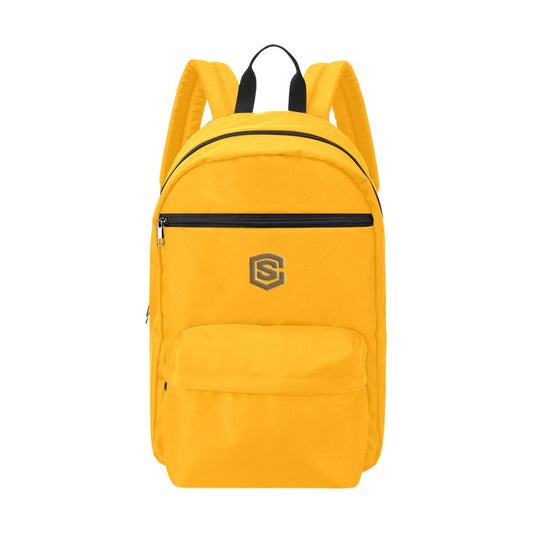 Orange Travel Backpack With Brown Logo Travel Backpack(Large Capacity)(Model 1691)