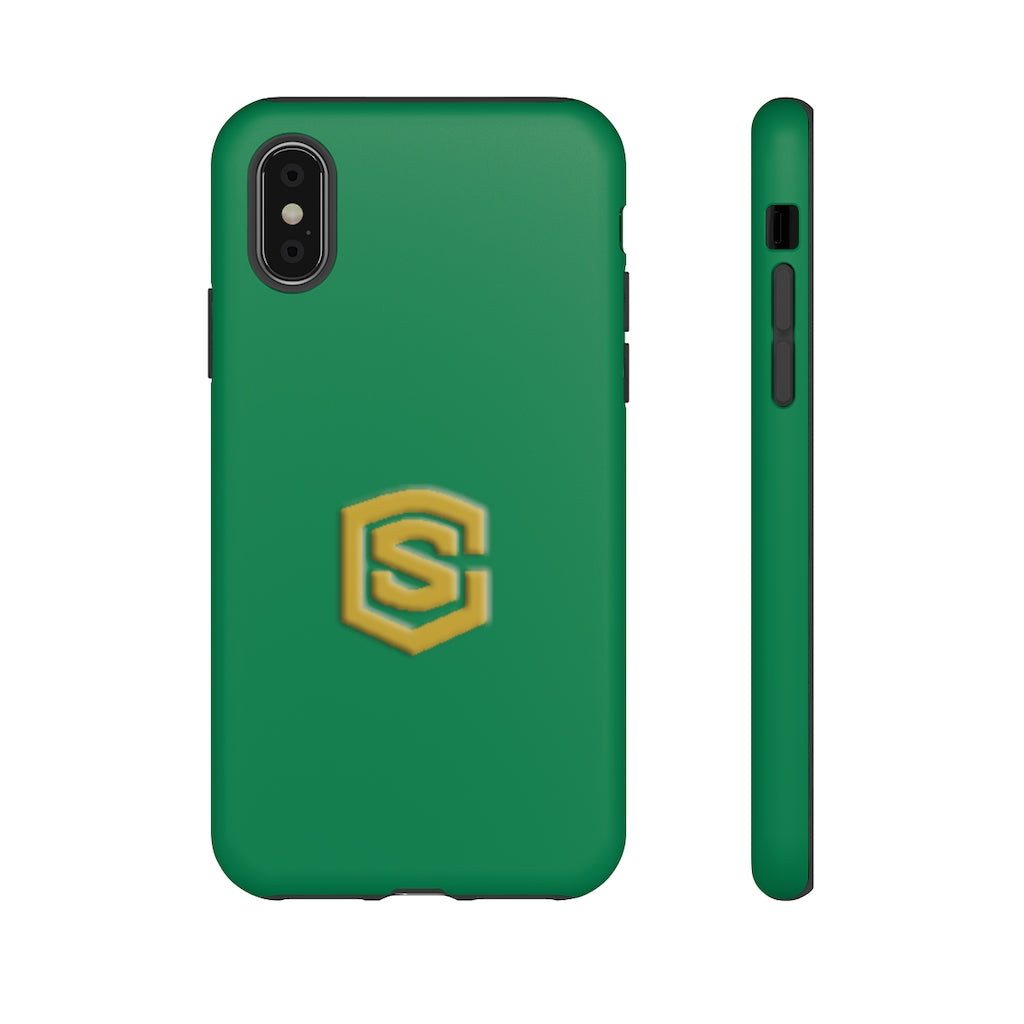 Green Tough Cases Gold Logo
