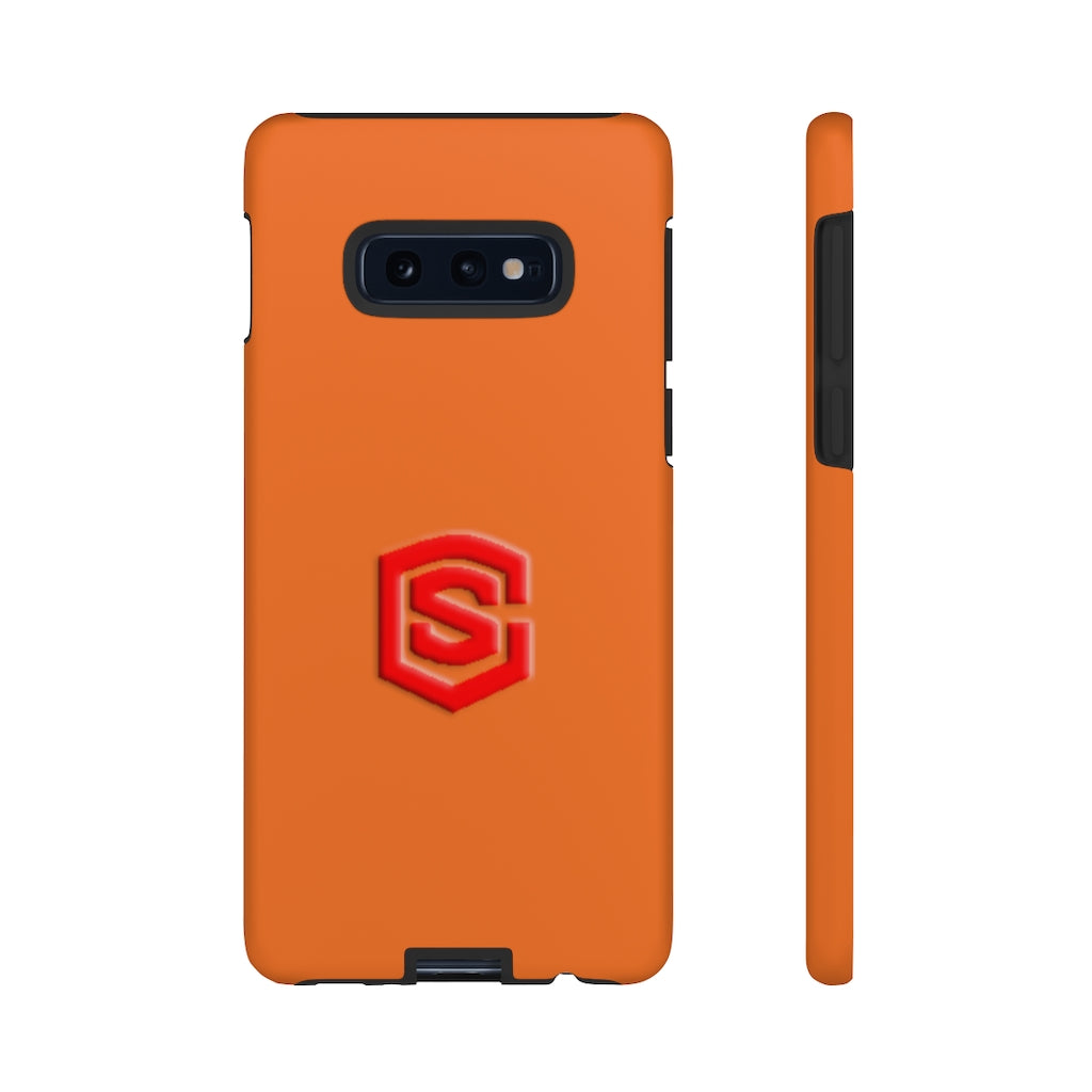 Orange Tough Cases Red Logo