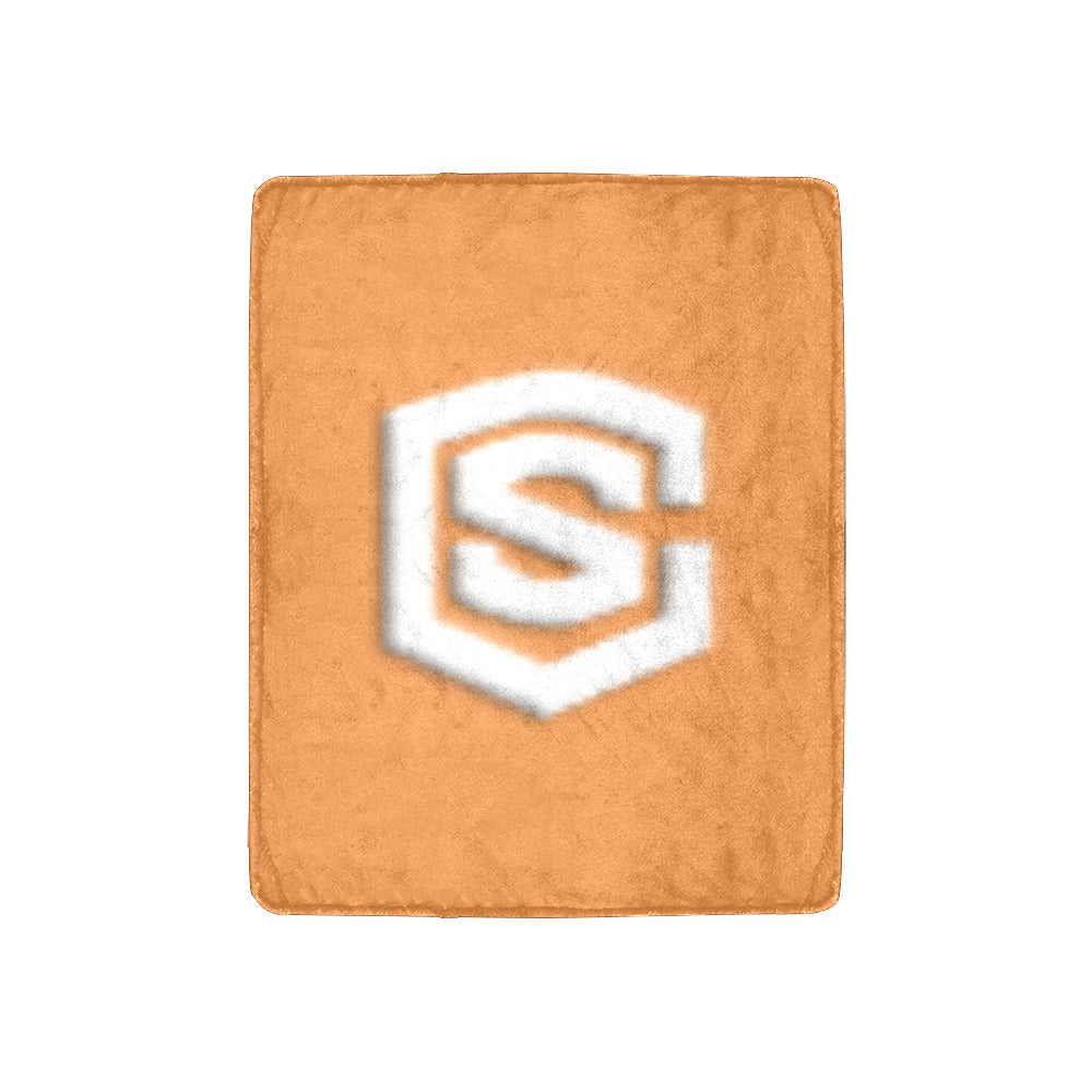 Orange Ultra-Soft Micro Fleece Blanket White Logo Ultra-Soft Micro Fleece Blanket 30"x40"