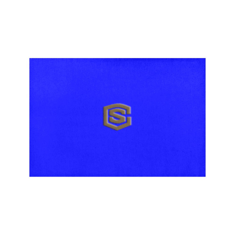 Blue Placemats 12" x 18" With Brown Logo Placemats 12" x 18" (Set of 2)