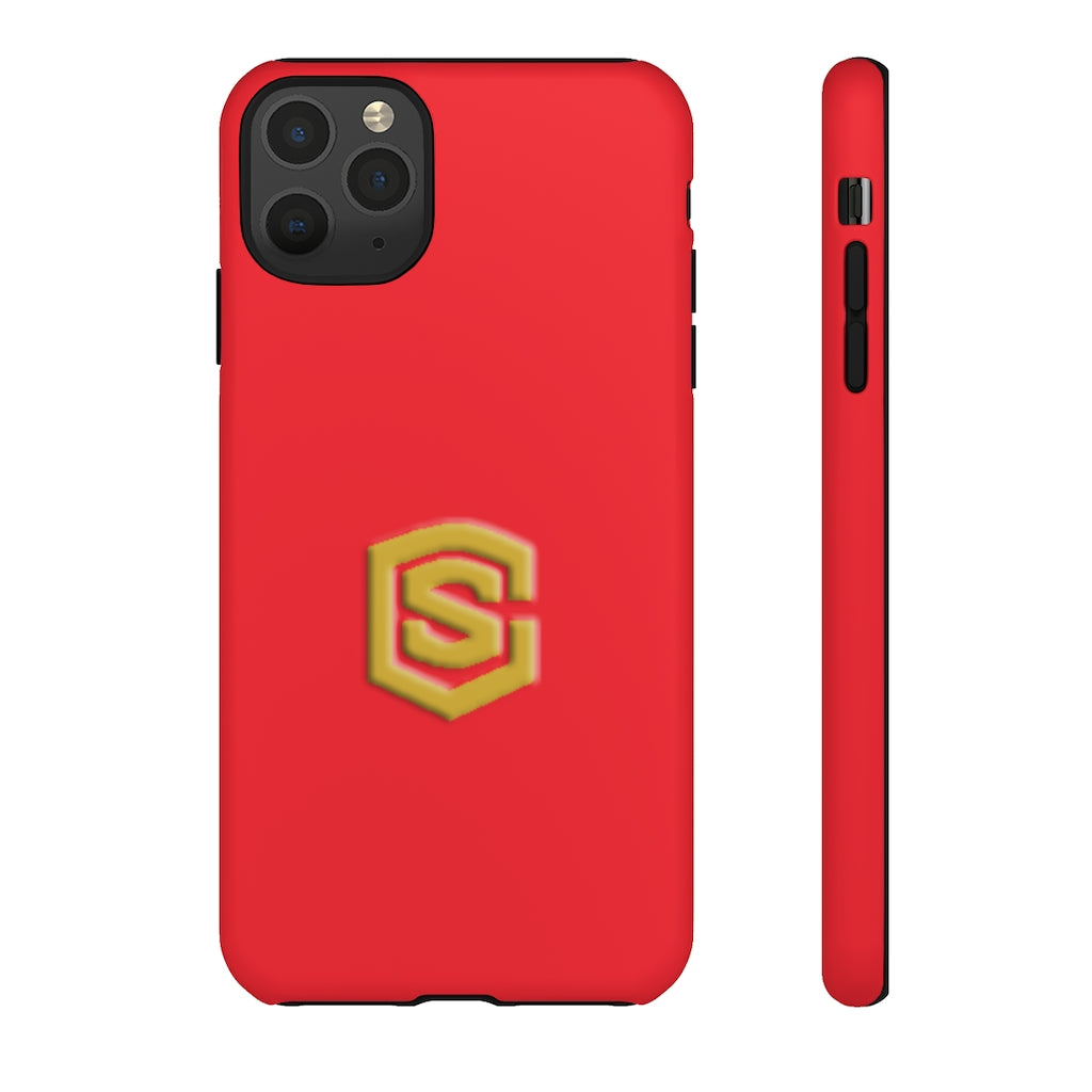 Red Tough Cases Gold Logo