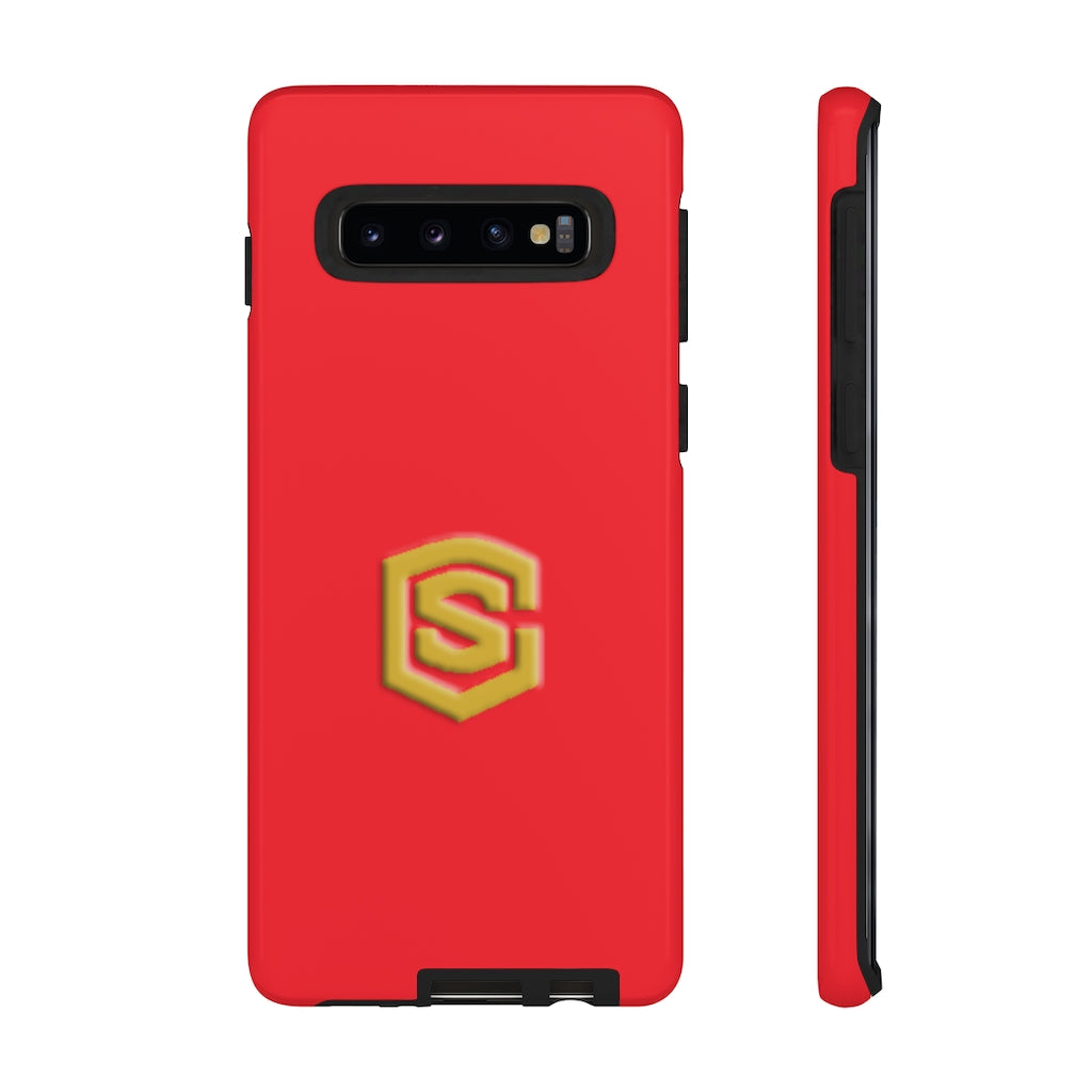 Red Tough Cases Gold Logo