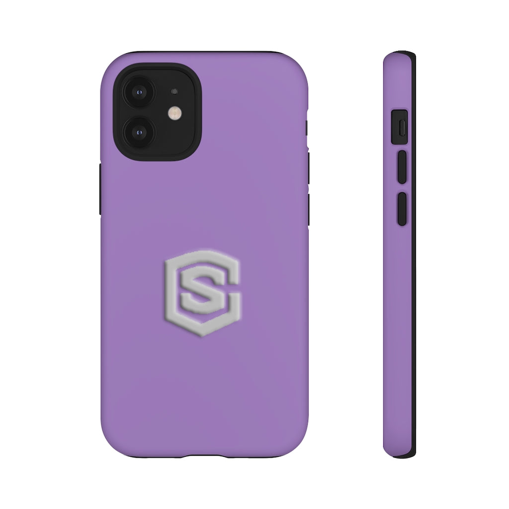 Purple Tough Cases Silver Logo