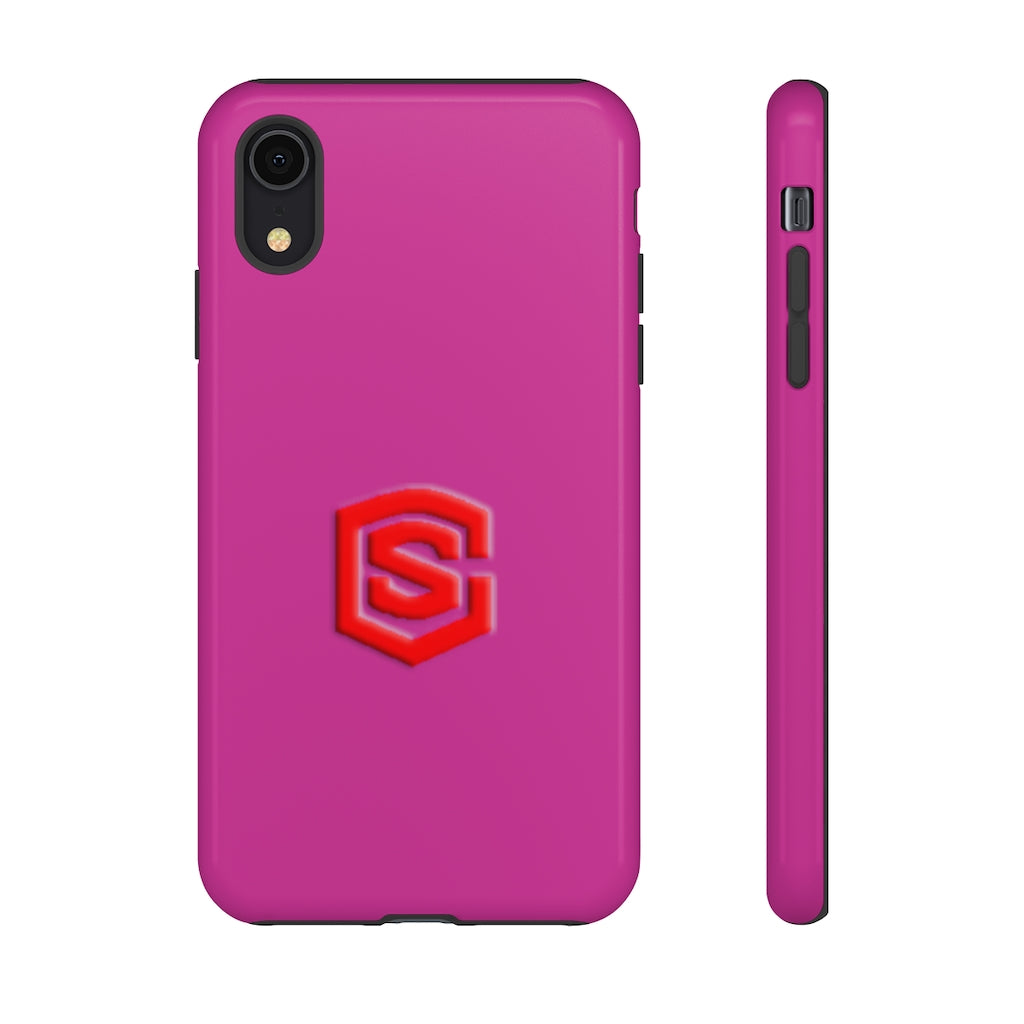 Pink Tough Cases Red Logo