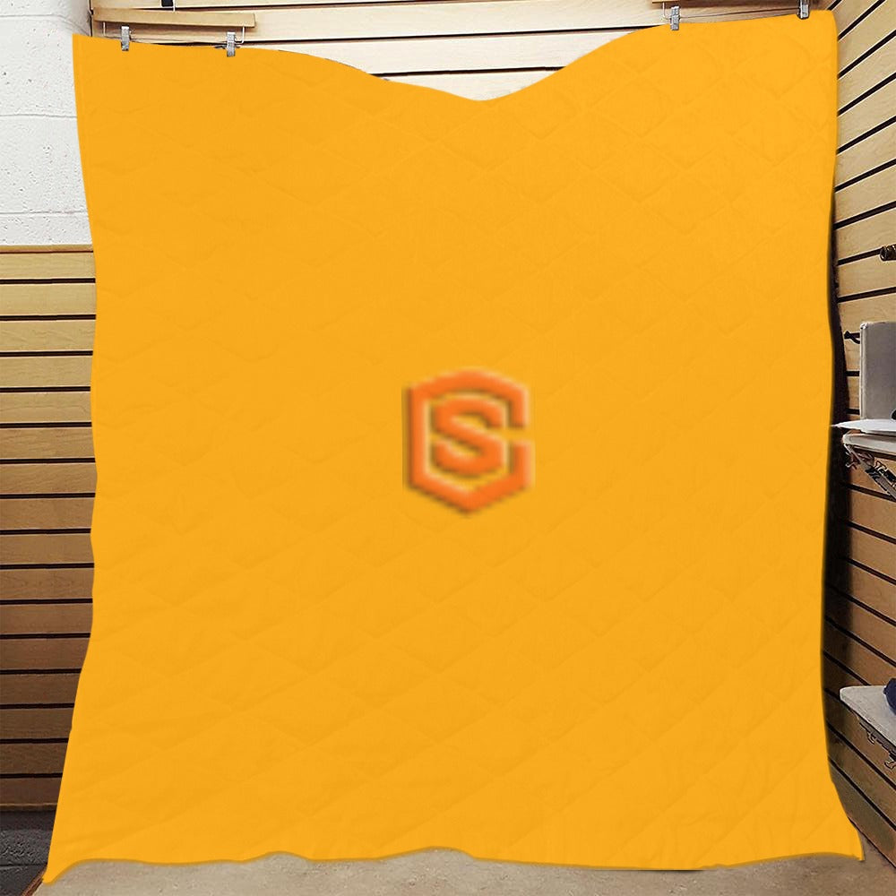 ORANGE CUSTOM QUILT ORANGE LOGO Custom Quilt  70" x 80"