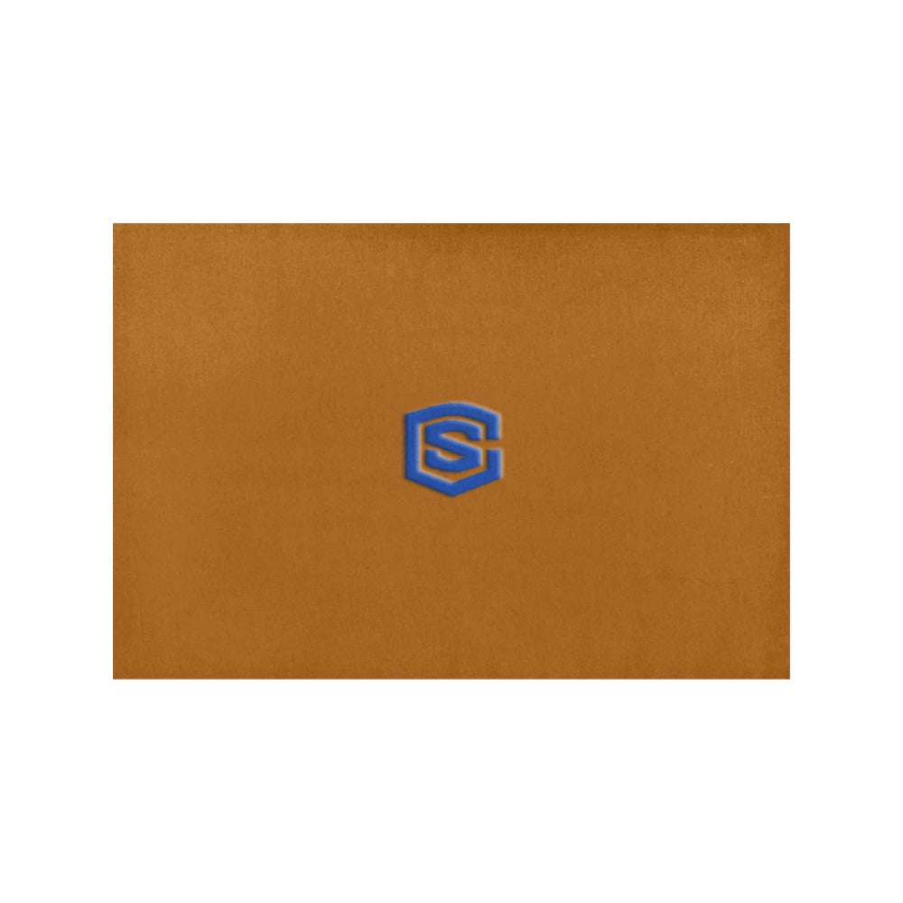 Brown Placemats 12" x 18" With Blue Logo Placemats 12" x 18" (Set of 2)