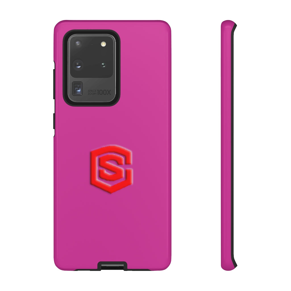 Pink Tough Cases Red Logo