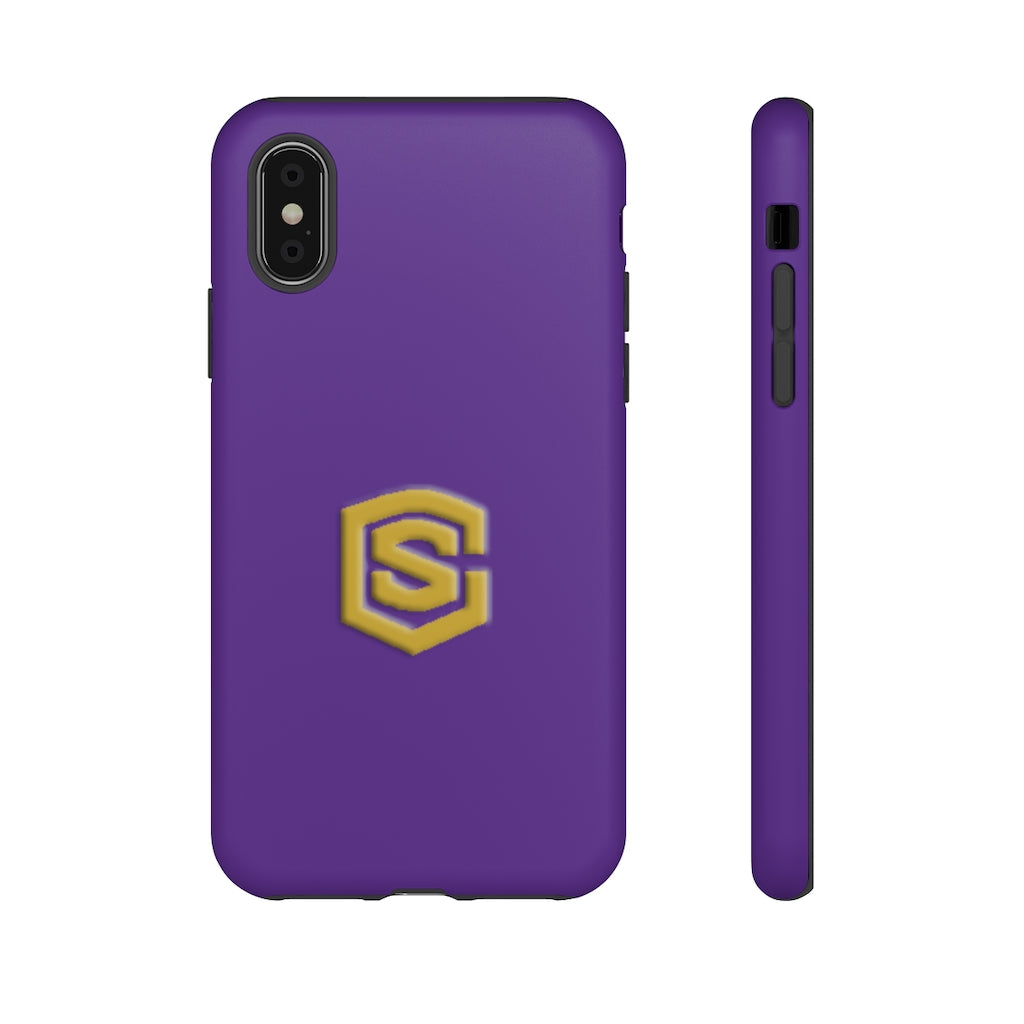 Purple Tough Cases Gold Logo