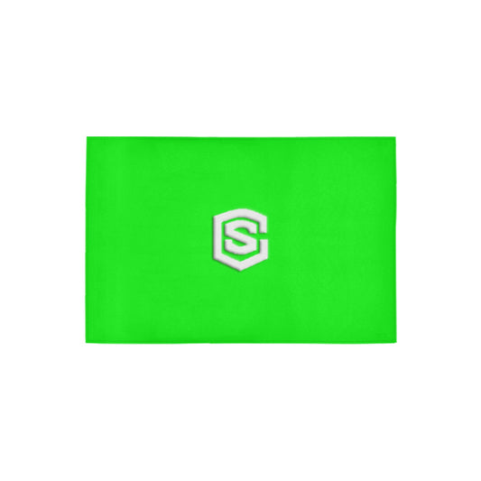 Green Doormat 24" x 16" (Sponge Material) with White Logo Doormat 24" x 16" (Sponge Material)