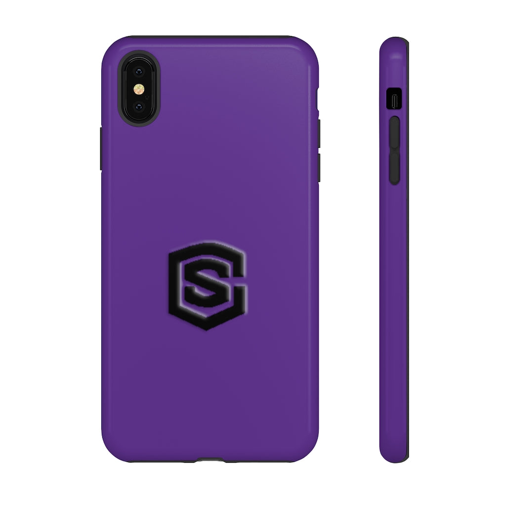 Purple Tough Cases Black Logo