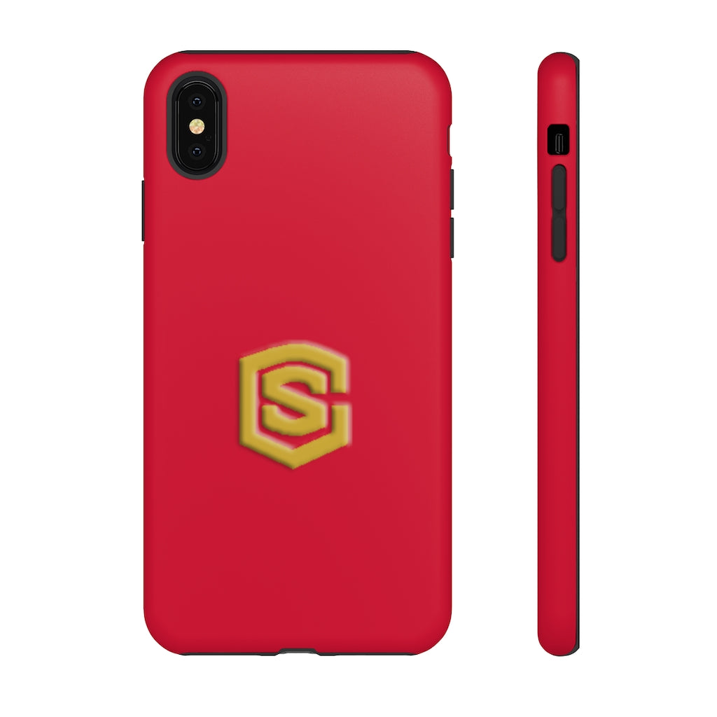 Red Tough Cases Gold Logo