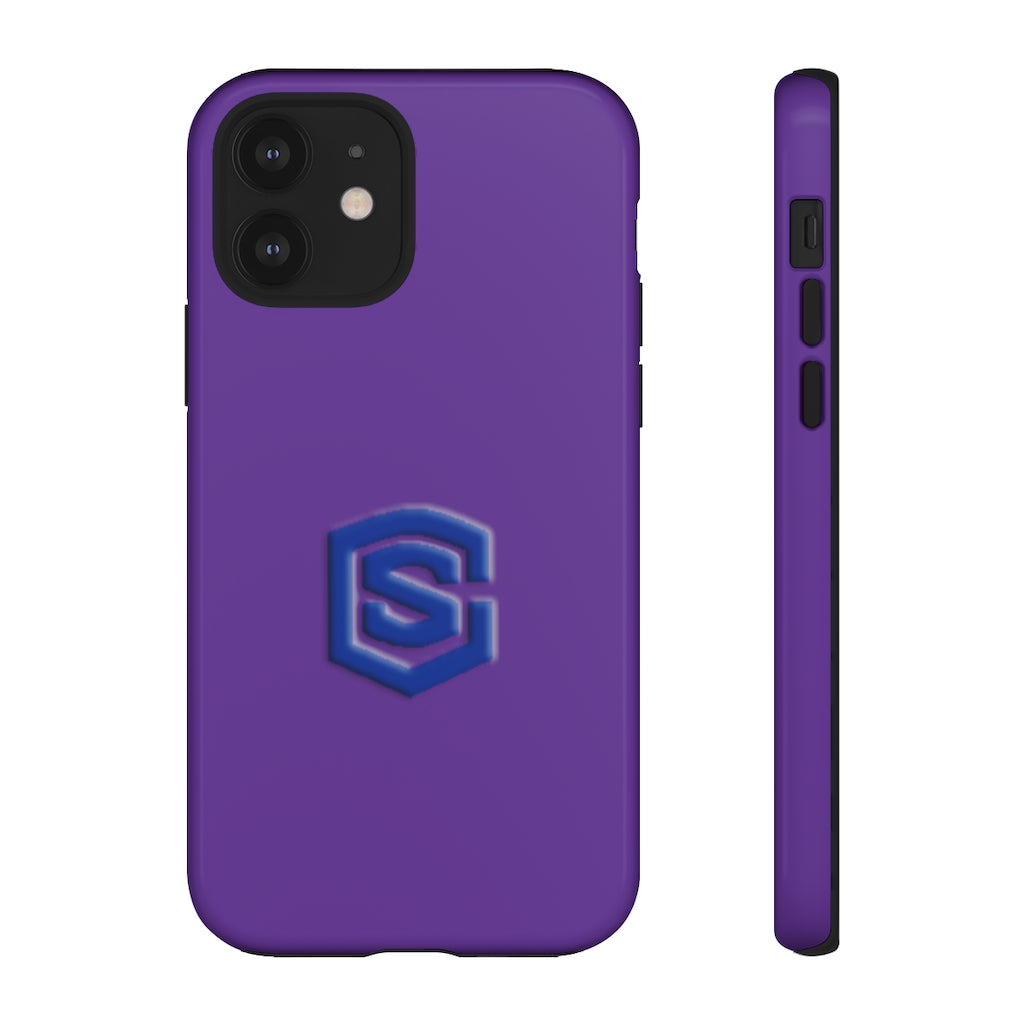 Purple Tough Cases Blue Logo
