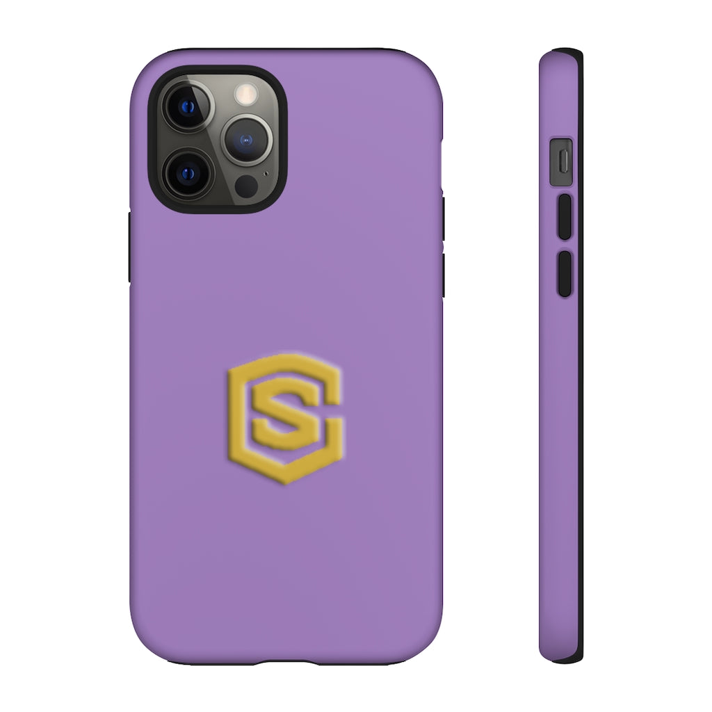 Purple Tough Cases Gold Logo