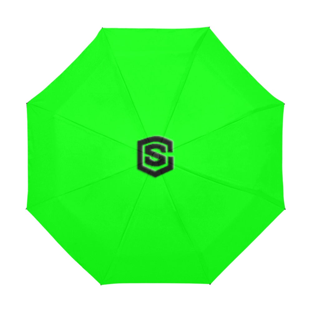 Green Anti-UV Automatic Umbrella With Black Logo Anti-UV Automatic Umbrella(Outside Printing)(Model U09)
