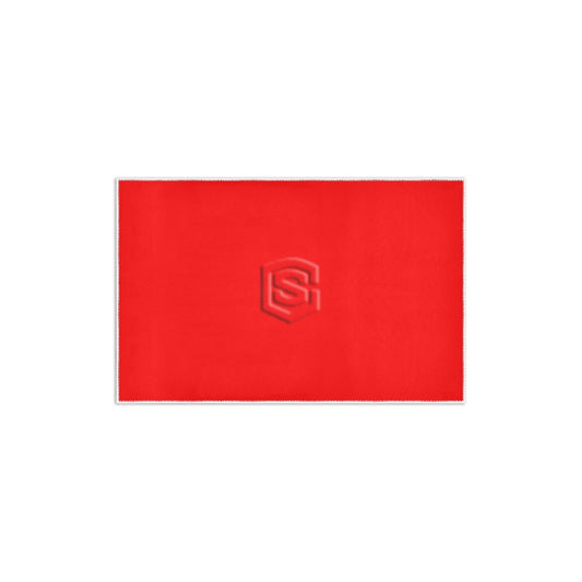 RED SMALL AREA RUG WITH RED LOGO Area Rug 2.6' x 1.7'