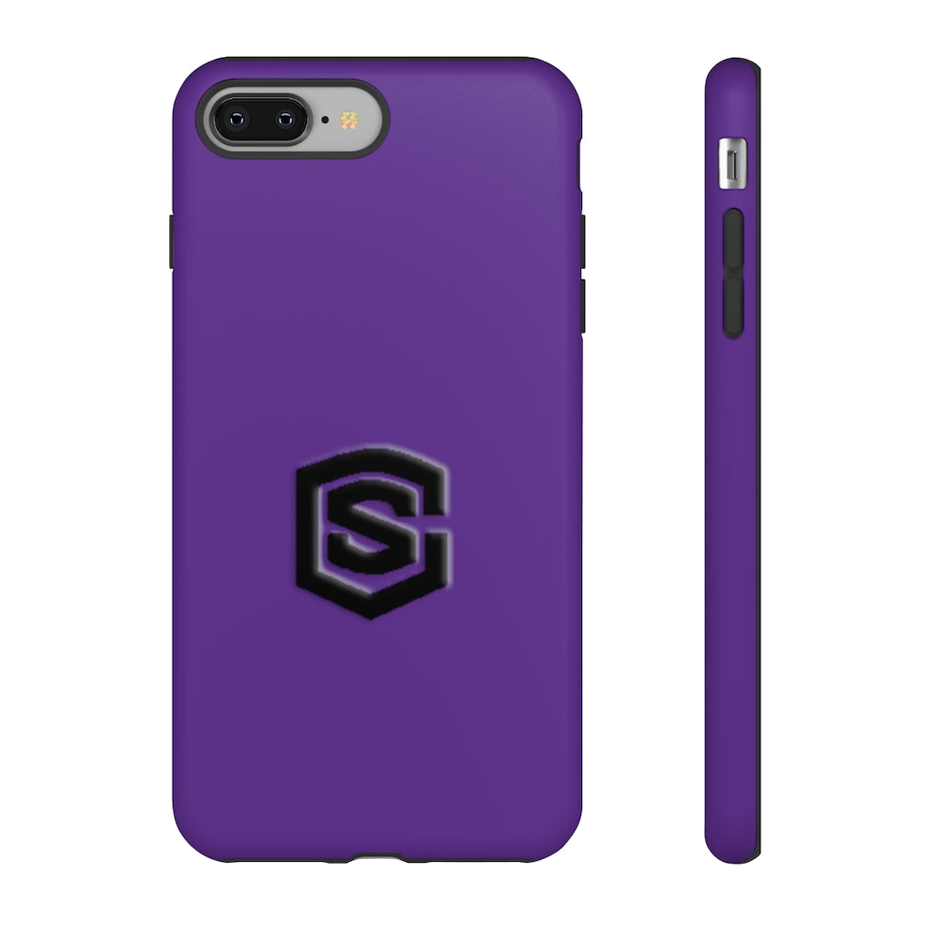 Purple Tough Cases Black Logo