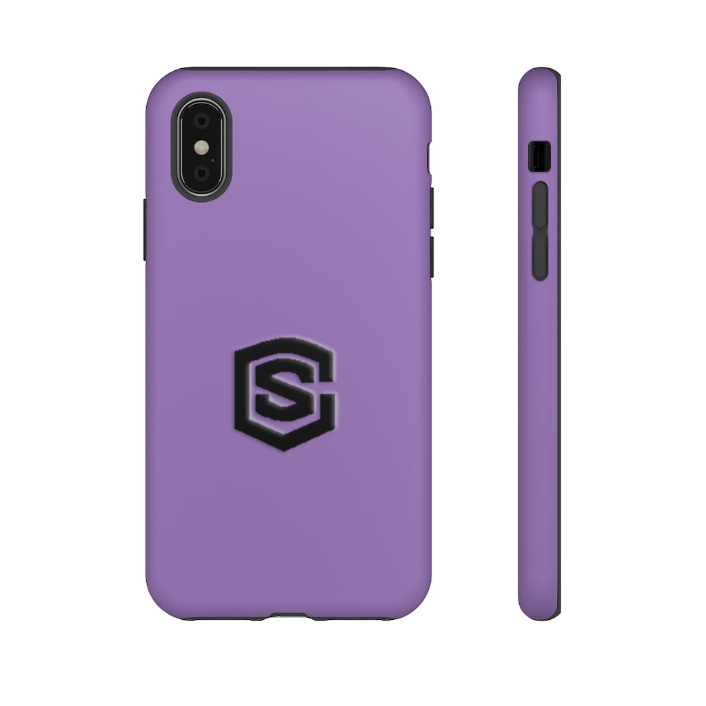 Purple Tough Cases Black Logo