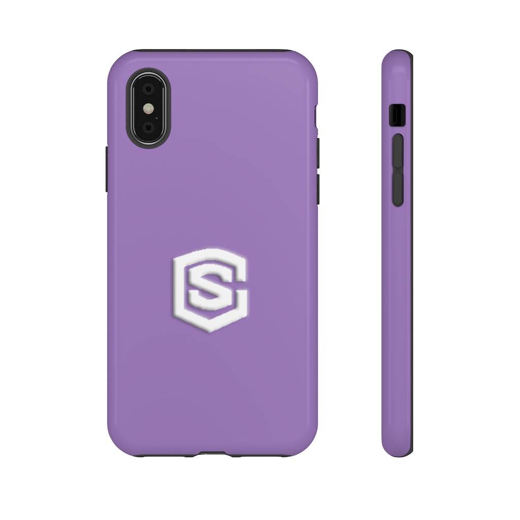 Purple Tough Cases White Logo