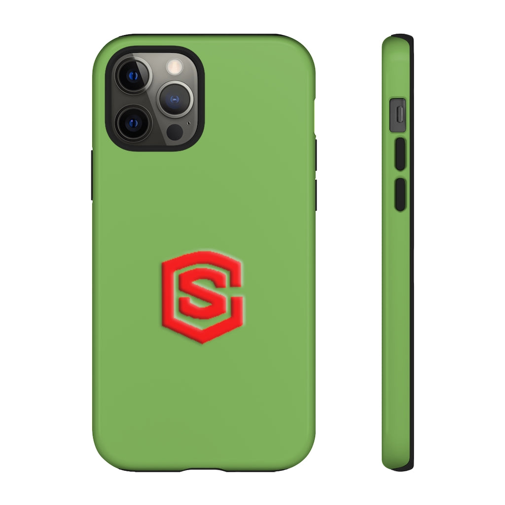 Green Tough Cases Red Logo