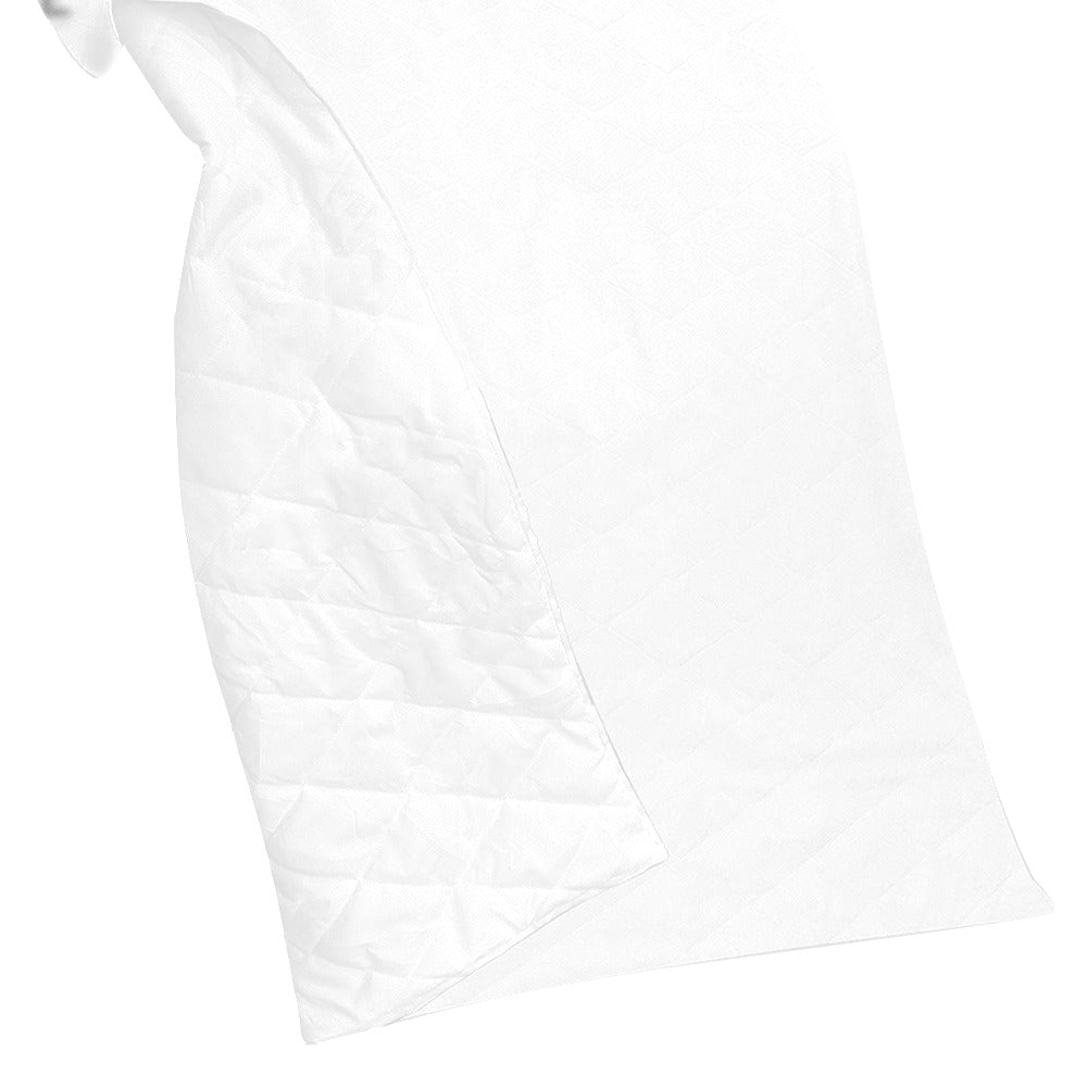 White Quilt with White Logo Custom Quilt  70" x 80"