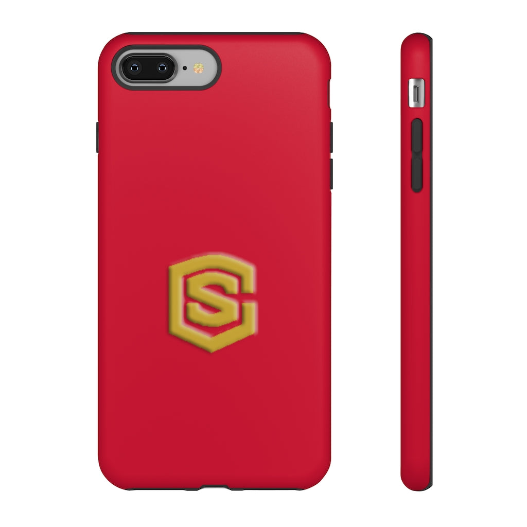 Red Tough Cases Gold Logo