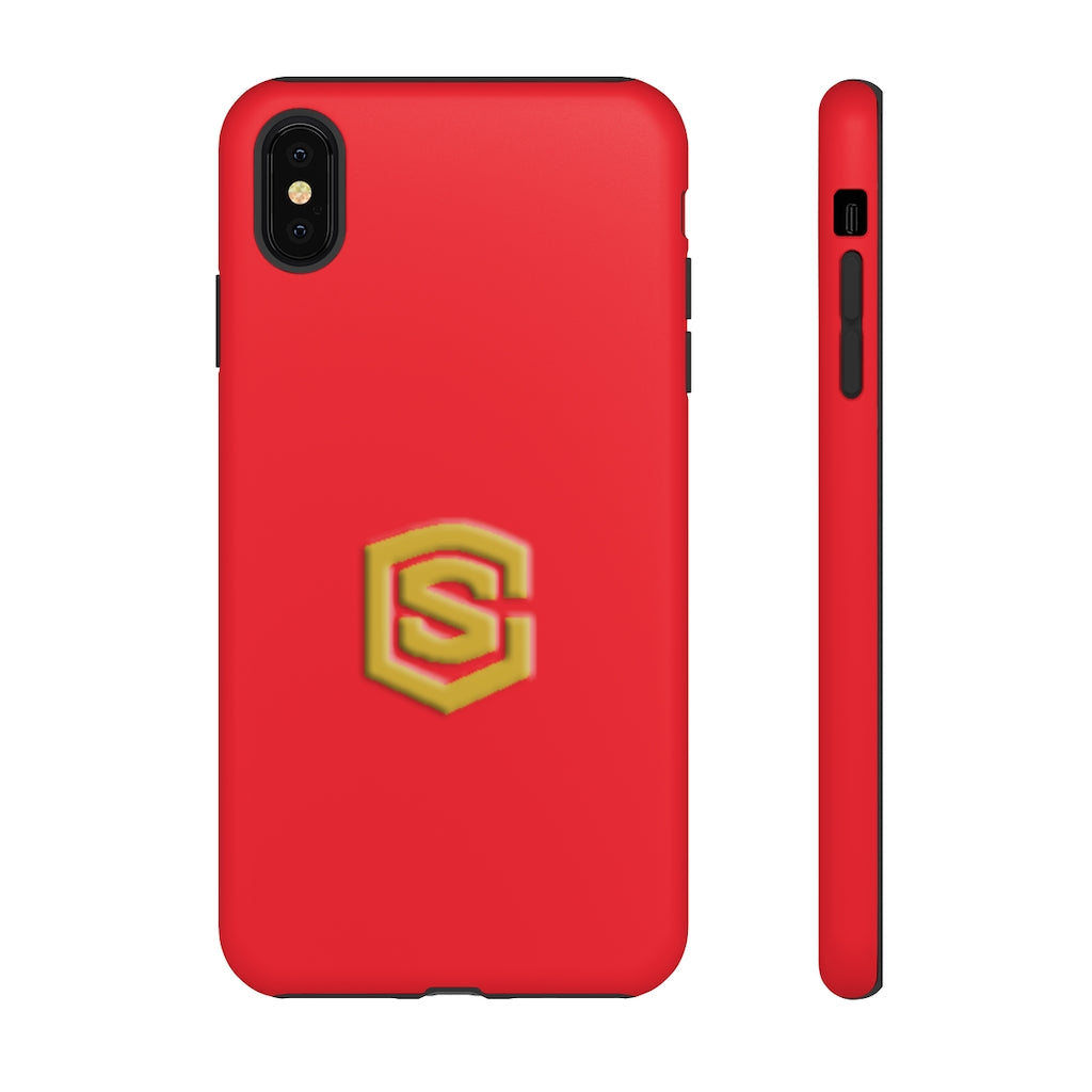 Red Tough Cases Gold Logo