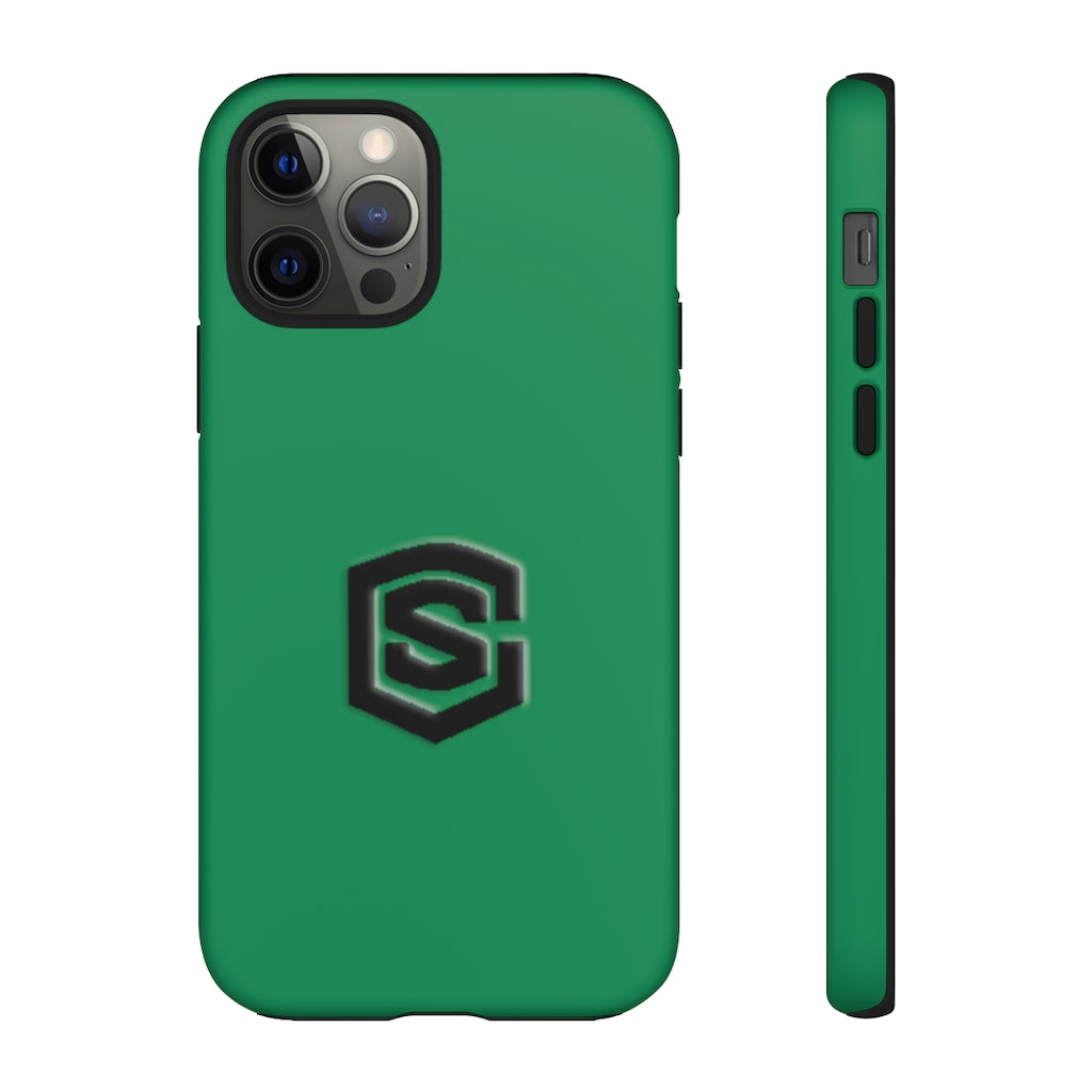 Green Tough Cases Black Logo