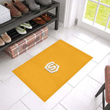 Orange Doormat 24" x 16" (Sponge Material) with White Logo Doormat 24" x 16" (Sponge Material)