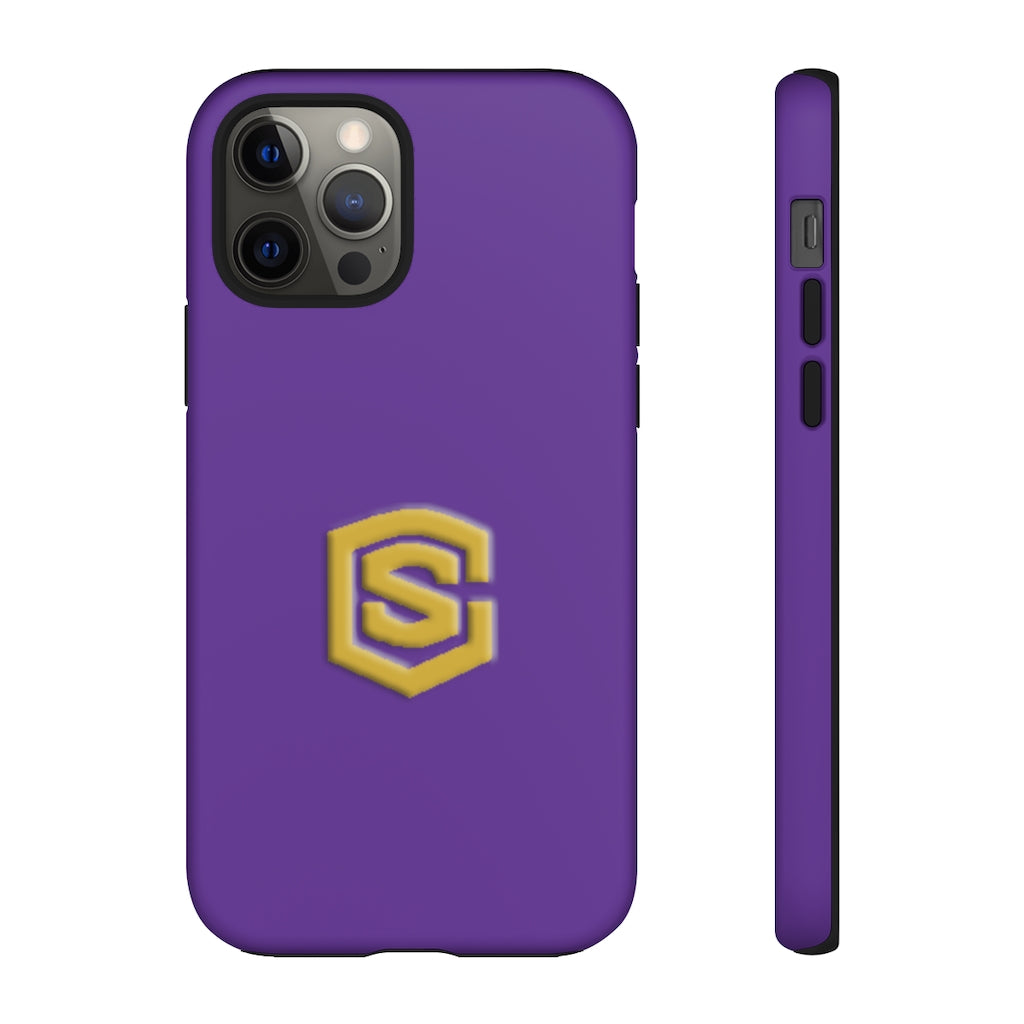 Purple Tough Cases Gold Logo