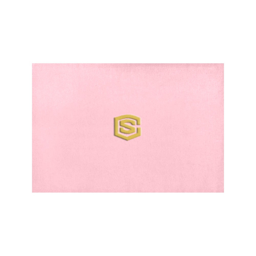 Pink Placemats 12" x 18" With Gold Logo Placemats 12" x 18" (Set of 2)