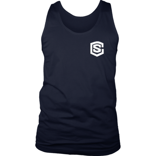 District Mens Tank WITH WHITE LOGO