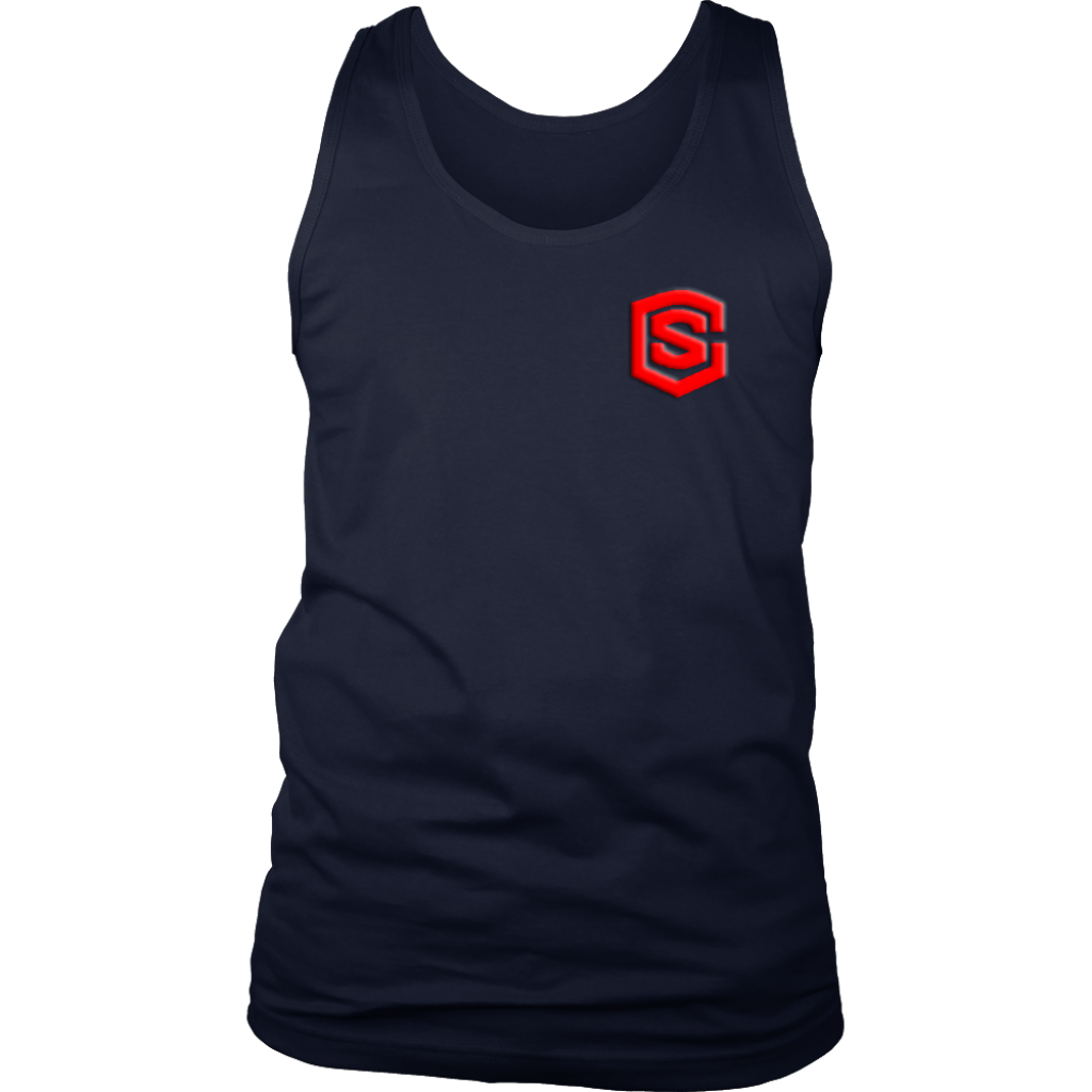 District Mens Tank WITH RED LOGO