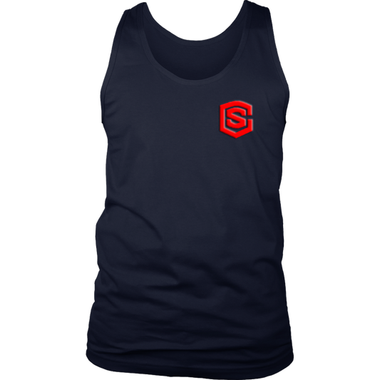 District Mens Tank WITH RED LOGO
