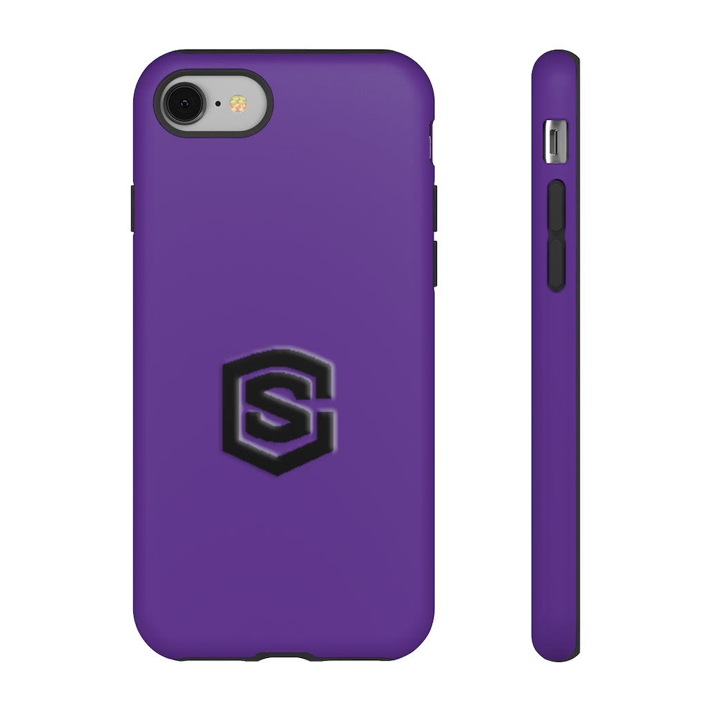 Purple Tough Cases Black Logo