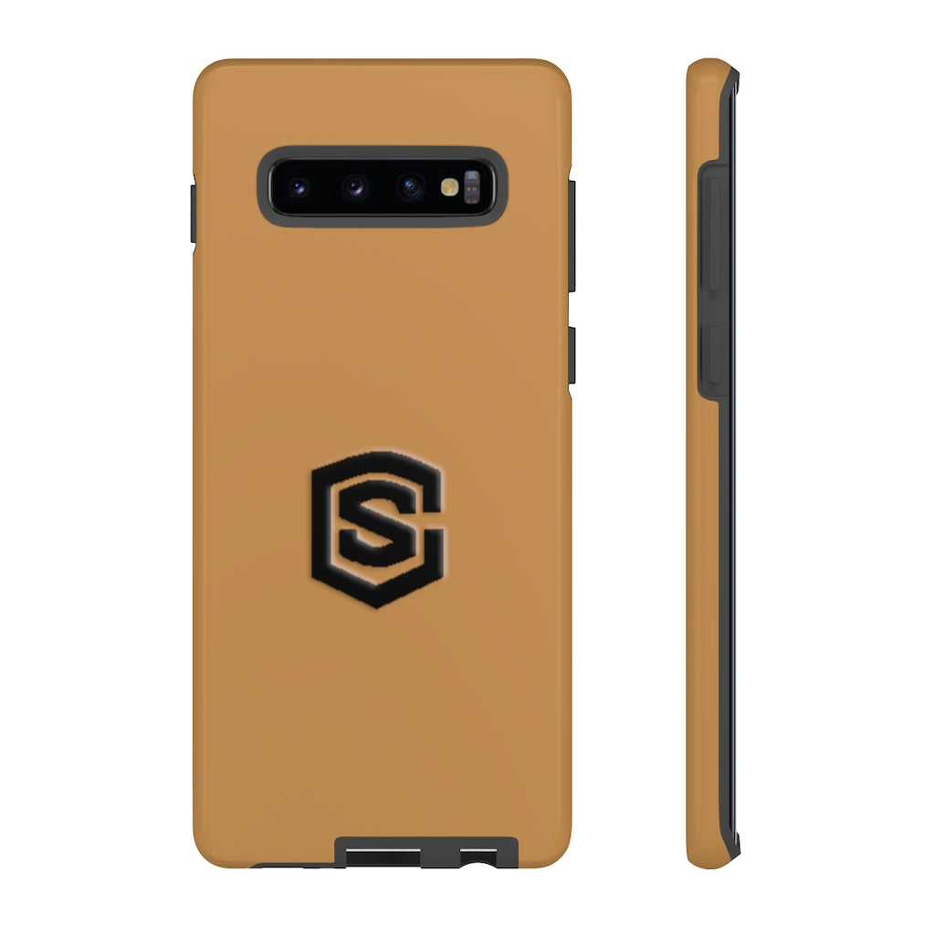 Brown Tough Cases Black Logo