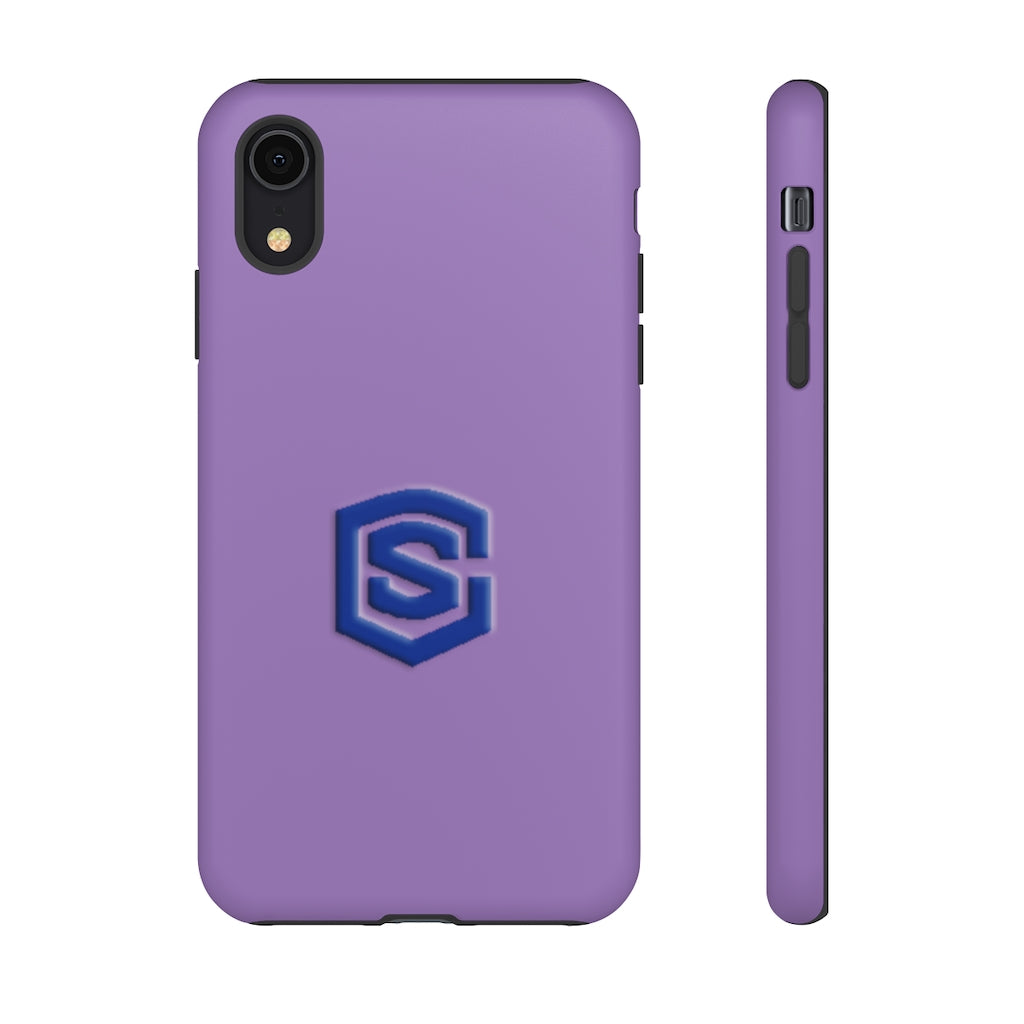 Purple Tough Cases Blue Logo