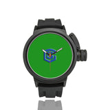 GREEN MEN SPORT WATCH BLUE LOGO Men's Sport Watch (Model 309)