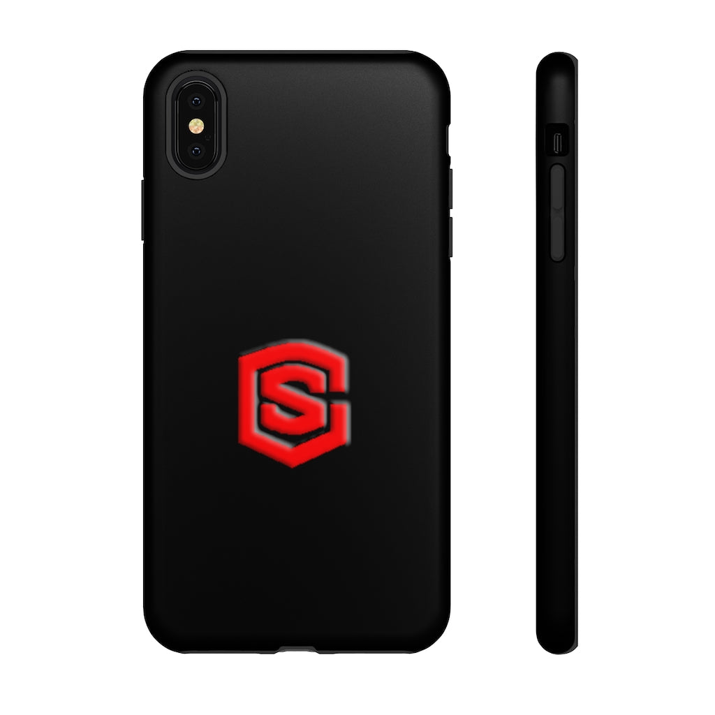 Black Tough Cases Red Logo