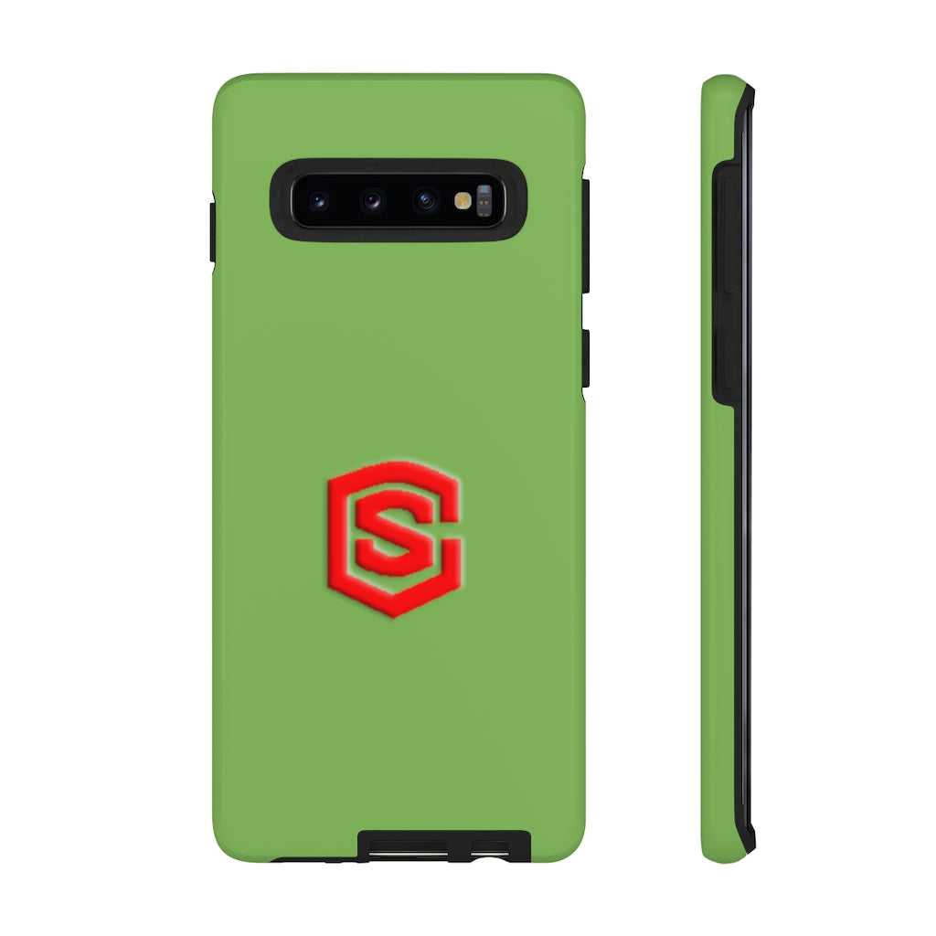 Green Tough Cases Red Logo