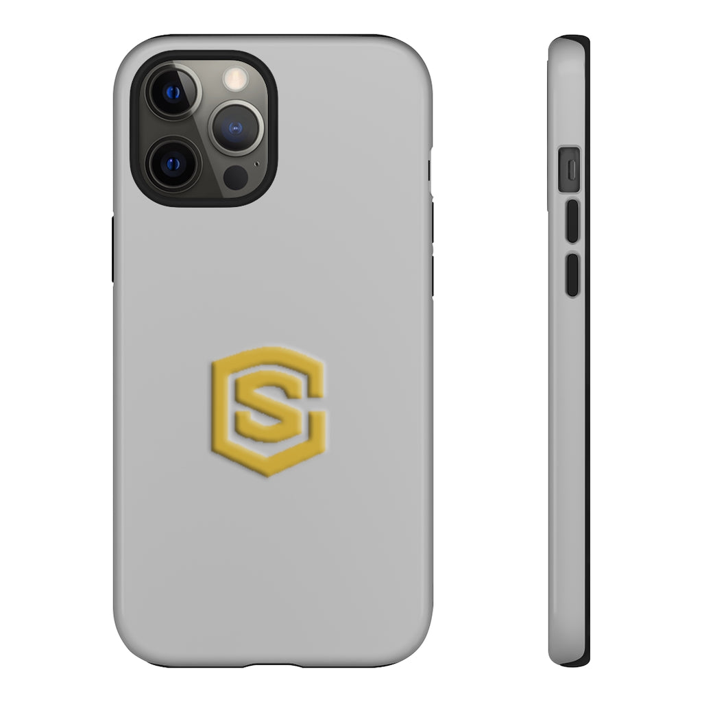 Silver Tough Cases Gold Logo