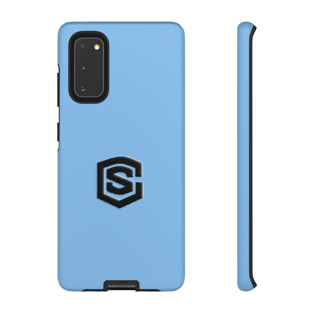Blue Tough Cases Black Logo