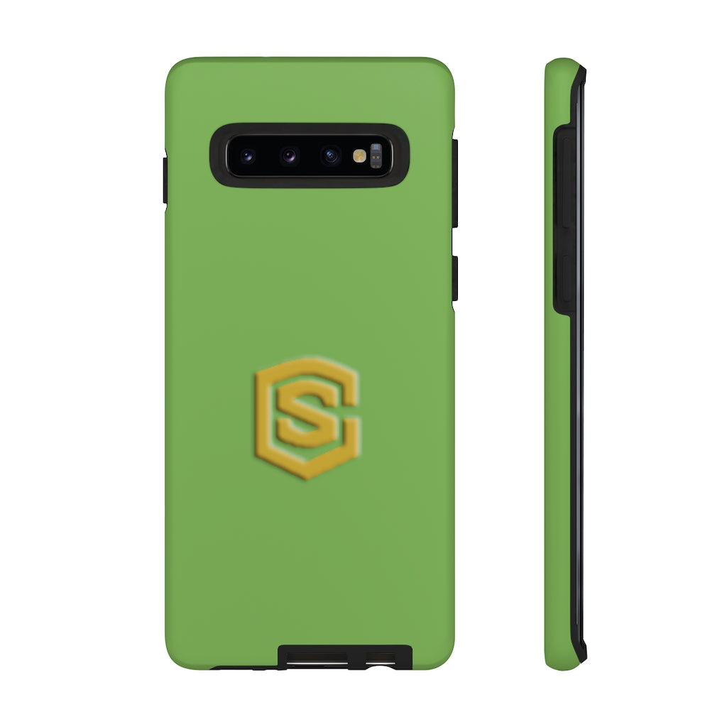 Light Green Tough Cases Gold Logo