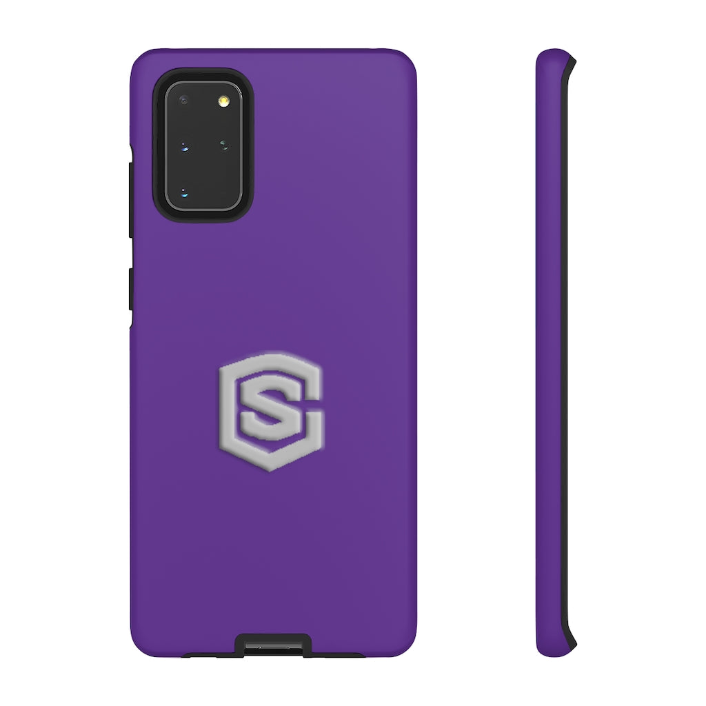 Purple Tough Cases Silver Logo