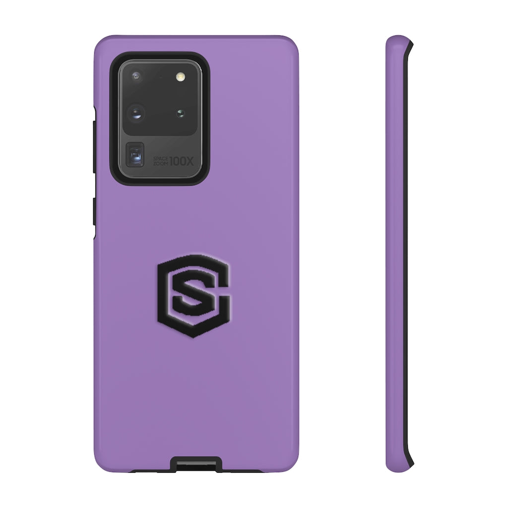 Purple Tough Cases Black Logo