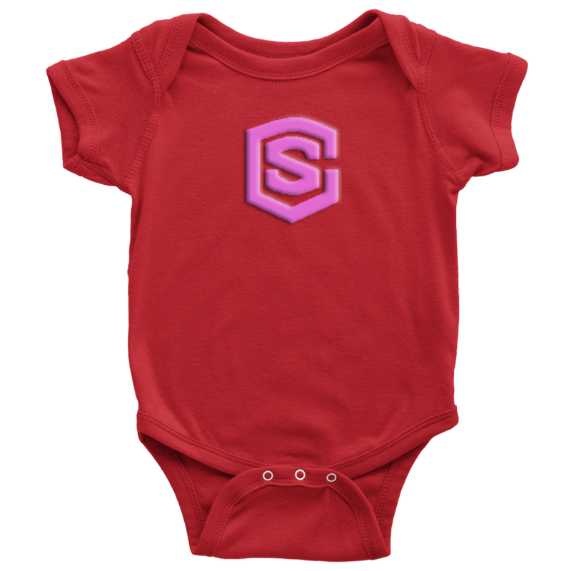 Baby Bodysuit WITH PINK LOGO