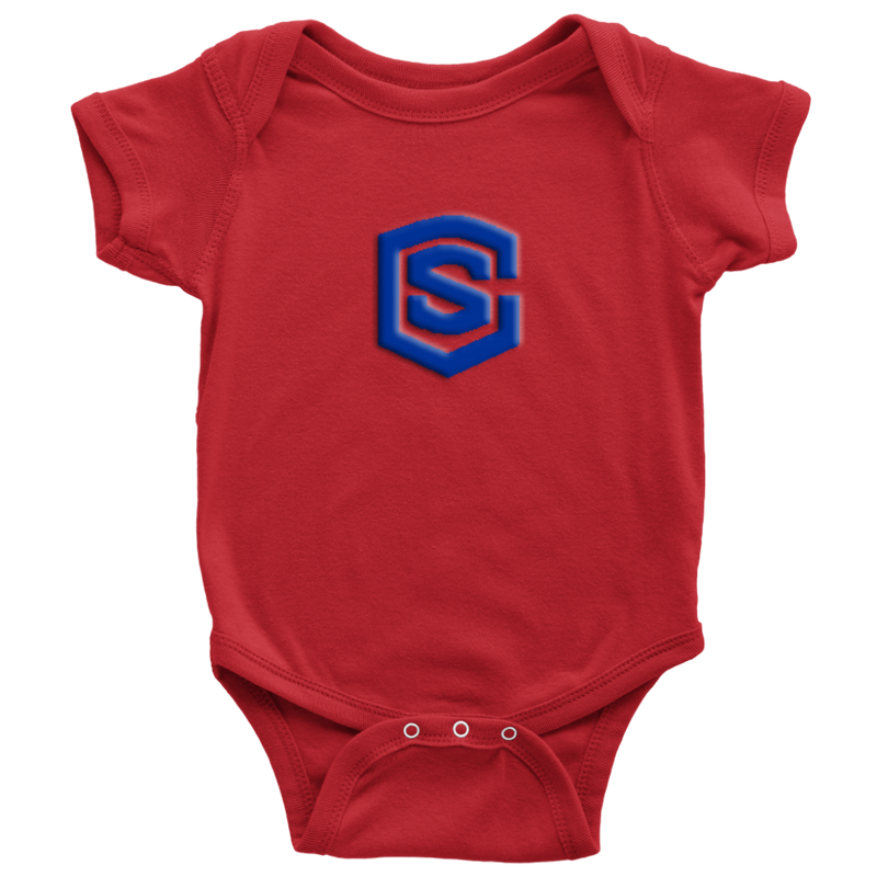 Baby Bodysuit WITH BLUE LOGO