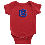 Baby Bodysuit WITH BLUE LOGO